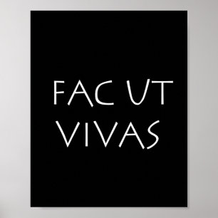 Fac ut vivas poster