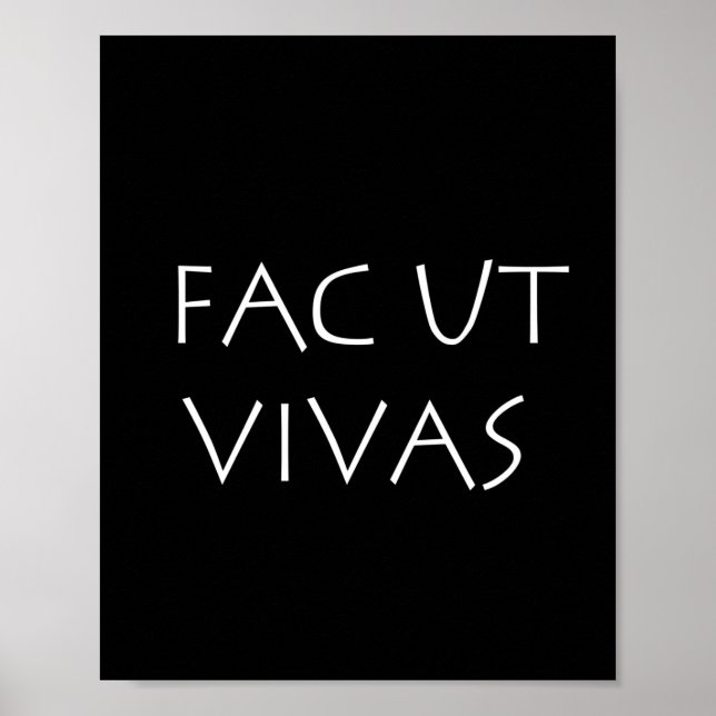 Fac ut vivas poster (Framsidan)