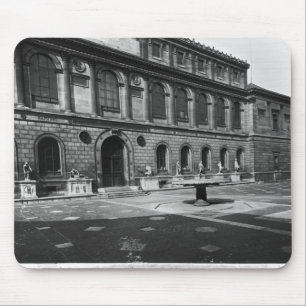 Facade av bibliotek musmatta