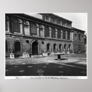 Facade av bibliotek poster