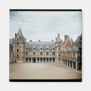 Facade av den Louis XII vingen, 1498-1503 Magnet