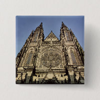 Facade av domkyrkan av St. Vitus