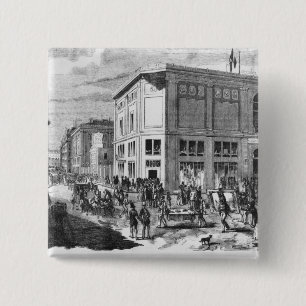 Facade av hotellet Drouot, Paris, c.1852 (engravi Knapp