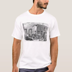 Facade av hotellet Drouot, Paris, c.1852 (engravi T Shirt
