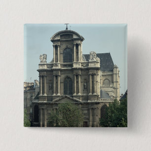 Facade av kyrkan av Sanktt-Gervais Knapp