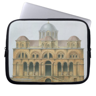 Facade av Mefa Dzamissi, kyrkan av St. Theodor Laptop Sleeve