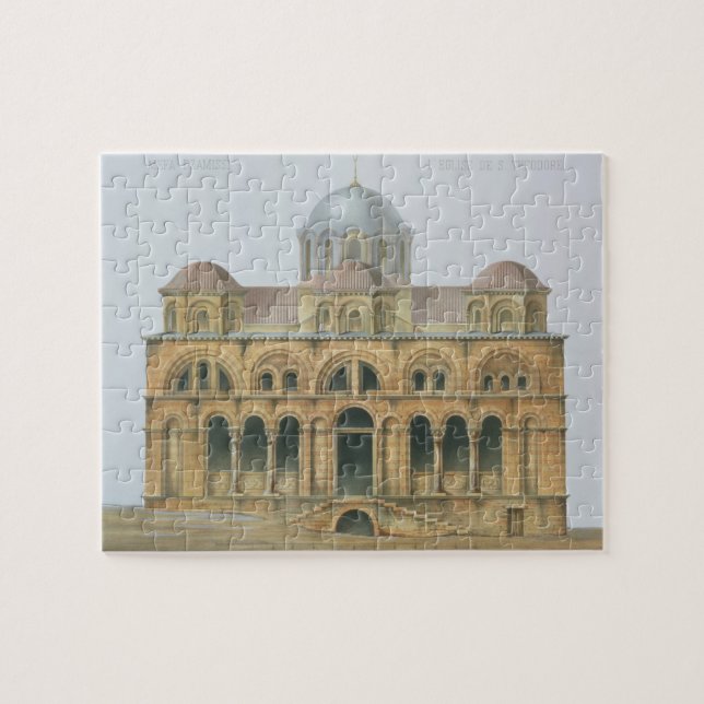 Facade av Mefa Dzamissi, kyrkan av St. Theodor Pussel (Horisontell)