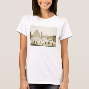 Facade av St Peter i Rome med piazzaen i f T Shirt