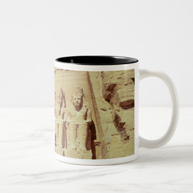 Facade av tempelet av Ramesses II Två-Tonad Mugg (Höger)