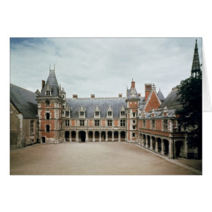 Facade of the Louis XII Vinge, 1498-1503 Hälsningskort