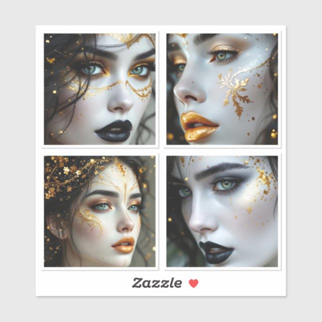 Face In Time  Klistermärken (Ark)