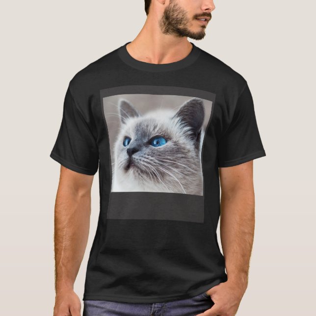 Face Of A Cute Cat Nr 3 T Shirt (Framsida)