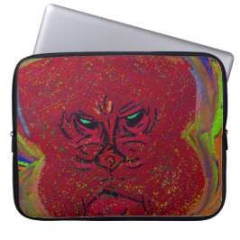 Face of a Flame Laptop Sleeve