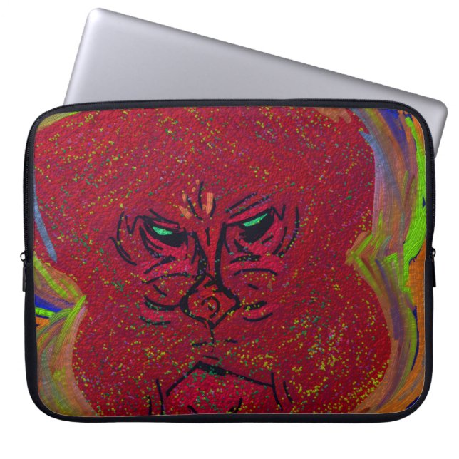 Face of a Flame Laptop Sleeve (Framsidan)