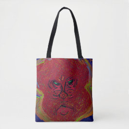 Face of a Flame  Medium Tote Bag Tygkasse