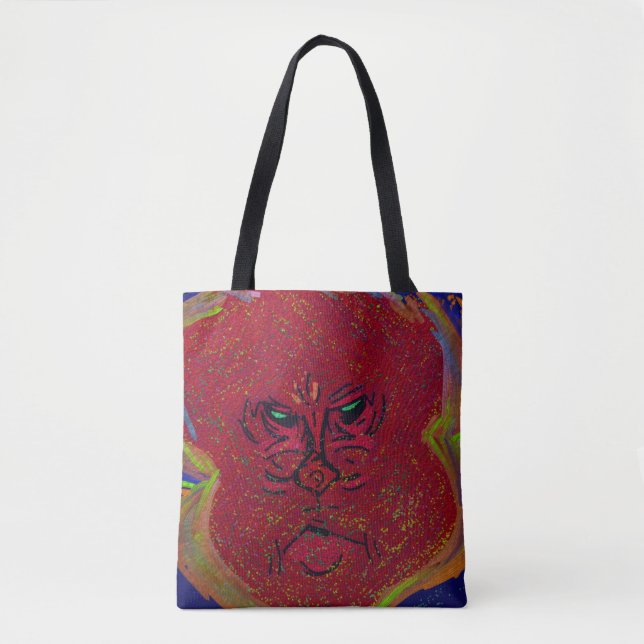 Face of a Flame  Medium Tote Bag Tygkasse (Framsida)