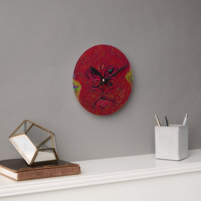 Face of a Flame  Rund Klocka (Kontor)