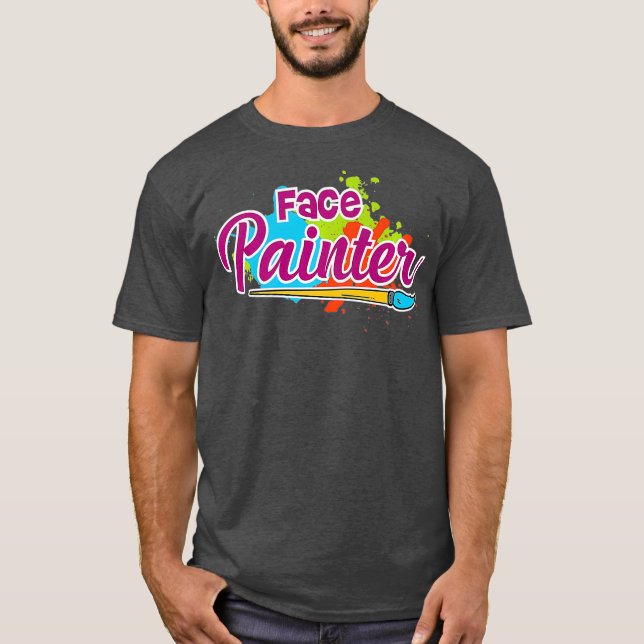 Face painter gift for Makeup artist Premium T Shirt (Framsida)