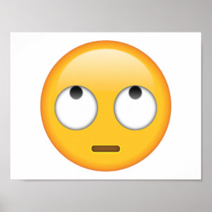 Face With Rolling Eyes - Emoji Poster