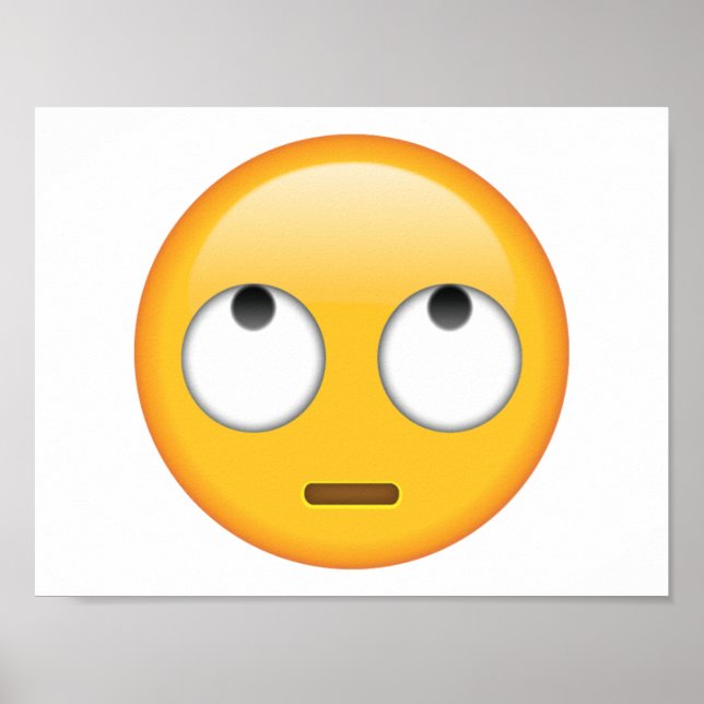 Face With Rolling Eyes - Emoji Poster (Framsidan)
