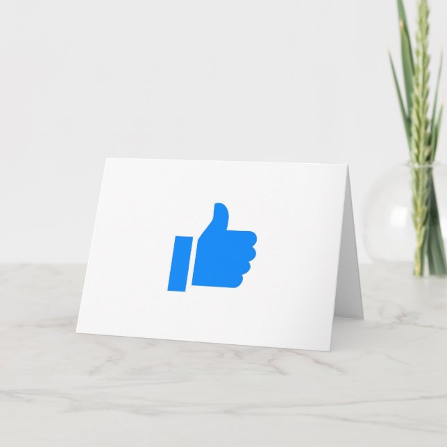 Facebook blåtttum fungerar upp kort (Framsida)