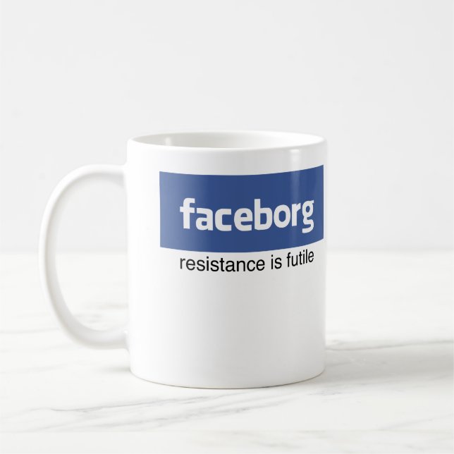 facebook borgmuggen kaffemugg (Vänster)