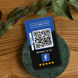 Facebook Business Review med QR-kod Visitkort