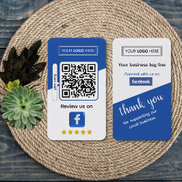 Facebook Business Review med QR-kod Visitkort