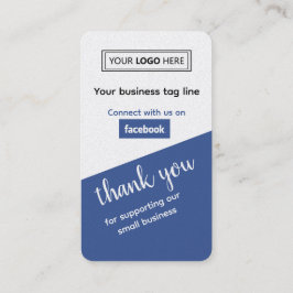 Facebook Business Review med QR-kod Visitkort