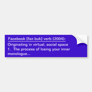 Facebook definition bildekal