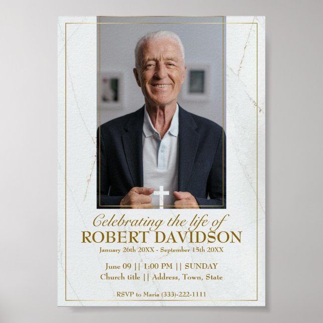 Facebook dödsannons direkt nedladdning poster (Framsidan)