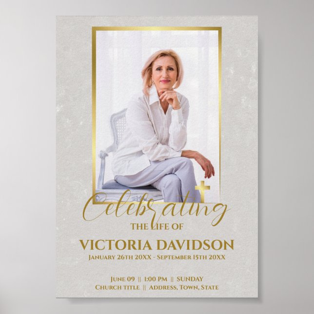 Facebook dödsannons Nedladdningsbar fil Poster (Framsidan)