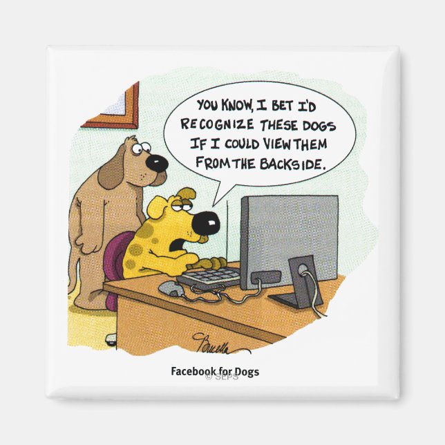 Facebook för Hundar Magnet (Framsidan)