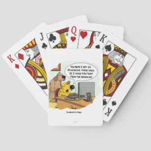 Facebook för hundar spelkort