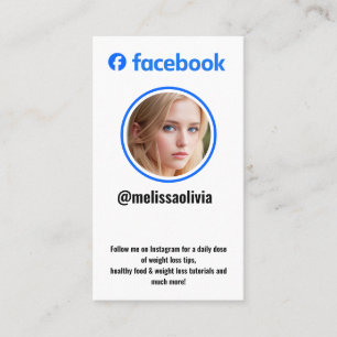 Facebook-foto trendig socialt media visitkort