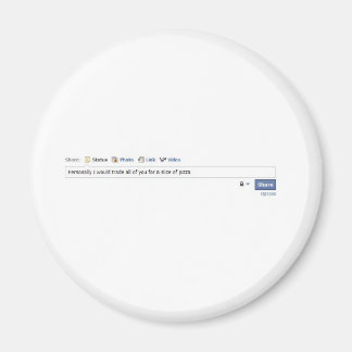 Facebook Friends and Pizza Magnet