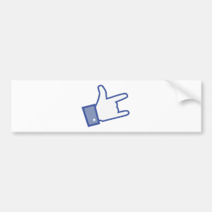 Facebook gillar som dig, stentumsten - och - rulla bildekal