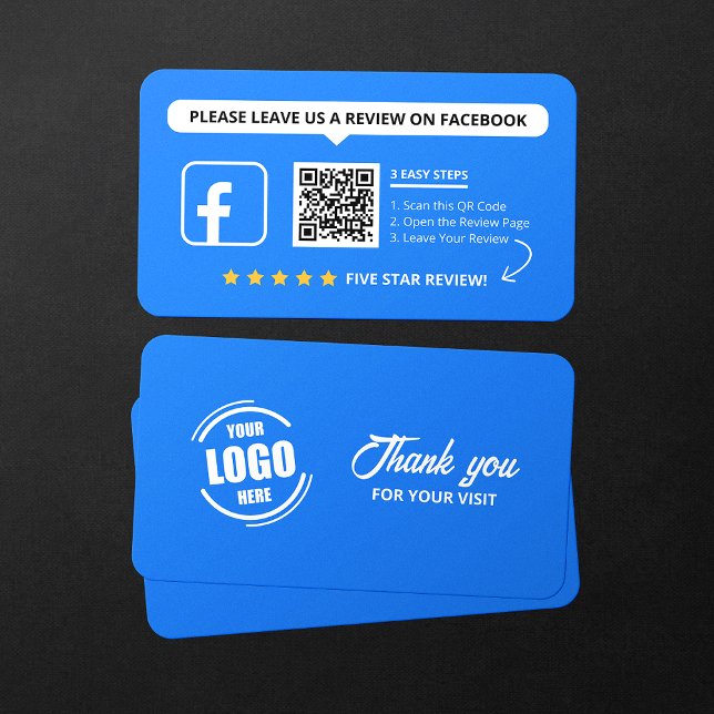Facebook-granskningshastighet Min Business 5 Star  Visitkort (Skapare uppladdad)