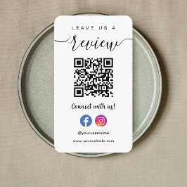 Facebook Instagram Qr Code Lämnar oss A Review Whi Visitkort