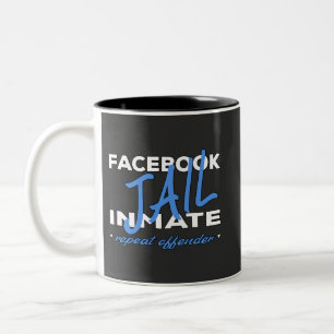 Facebook Jail Inmate Två-Tonad Mugg