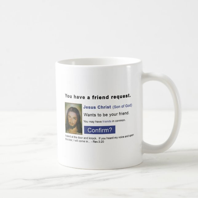 Facebook jesus kaffemugg (Höger)