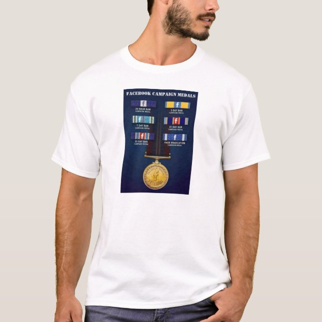 FACEBOOK KAMPANJ MEDALS T SHIRT (Framsida)