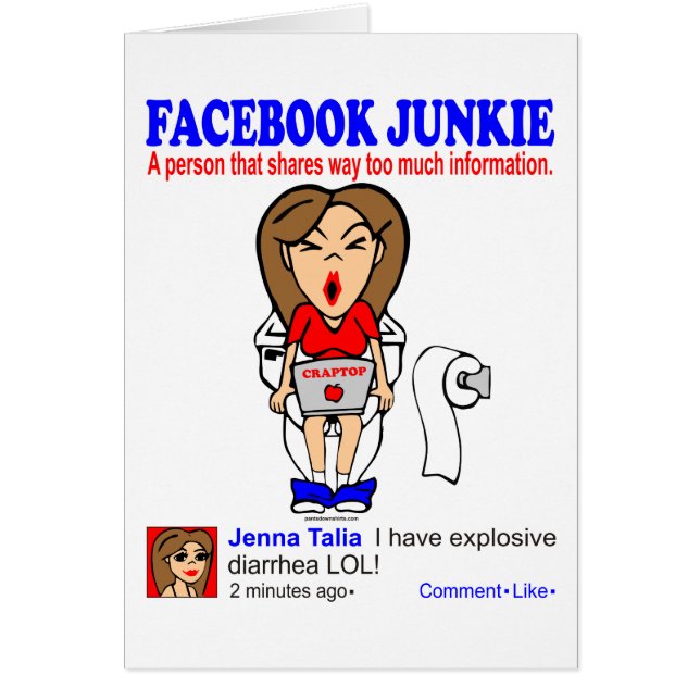 FACEBOOK-KNARKARE HÄLSNINGSKORT (Framsidan)