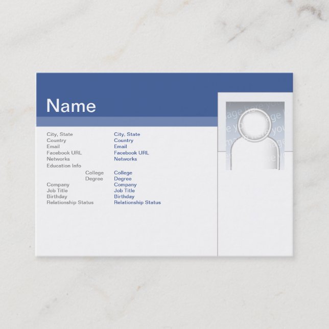 Facebook - Knubbig Visitkort (Framsida)