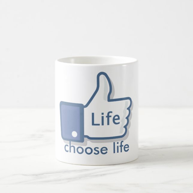 Facebook lika livTum-Upp Kaffemugg (Center)