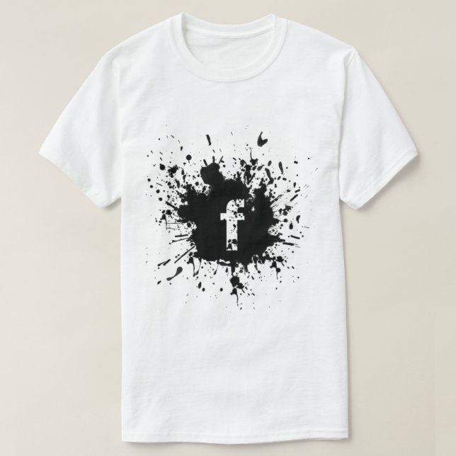 Facebook logotyp T shart Shirt (Design framsida)