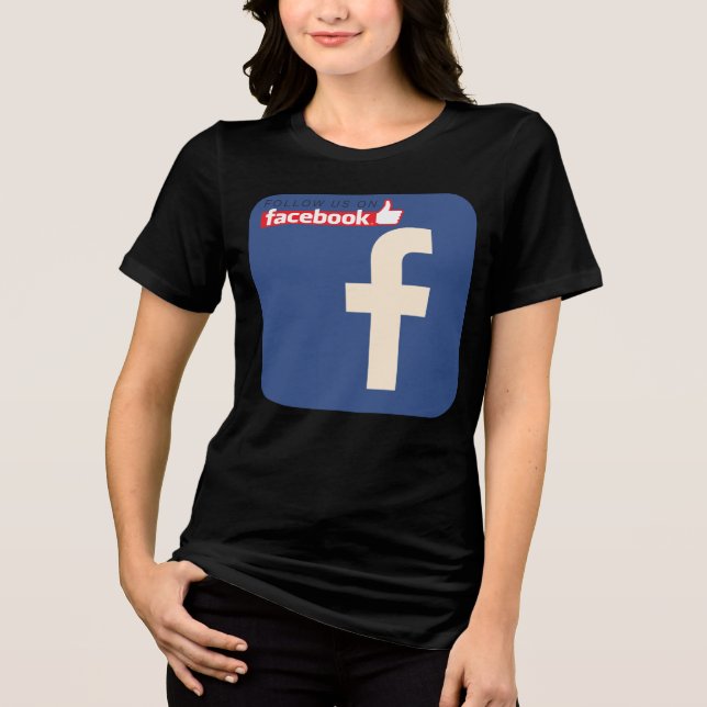 Facebook-logotypens utformning t shirt (Framsida)