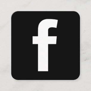 Facebook-marknadsföring Fyrkantigt Visitkort
