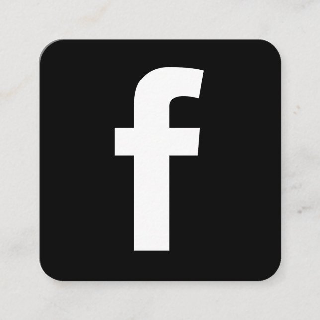 Facebook-marknadsföring Fyrkantigt Visitkort (Framsida)