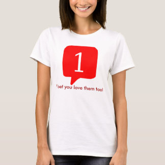 Facebook meddelanden, slå vad jag dig älskar dem tee shirt